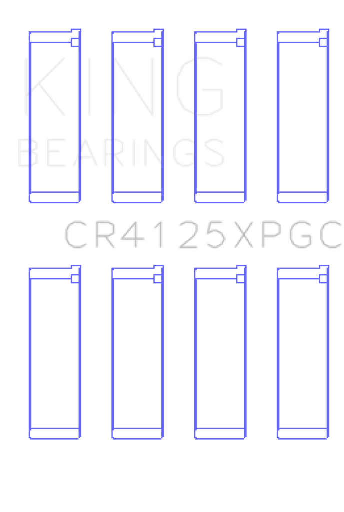 King Subaru EJ20/EJ22/EJ25 (Suites 52mm Journal Size) Tri-Metal Coated Rod Bearing Set - Size STD GCR4125XPGC