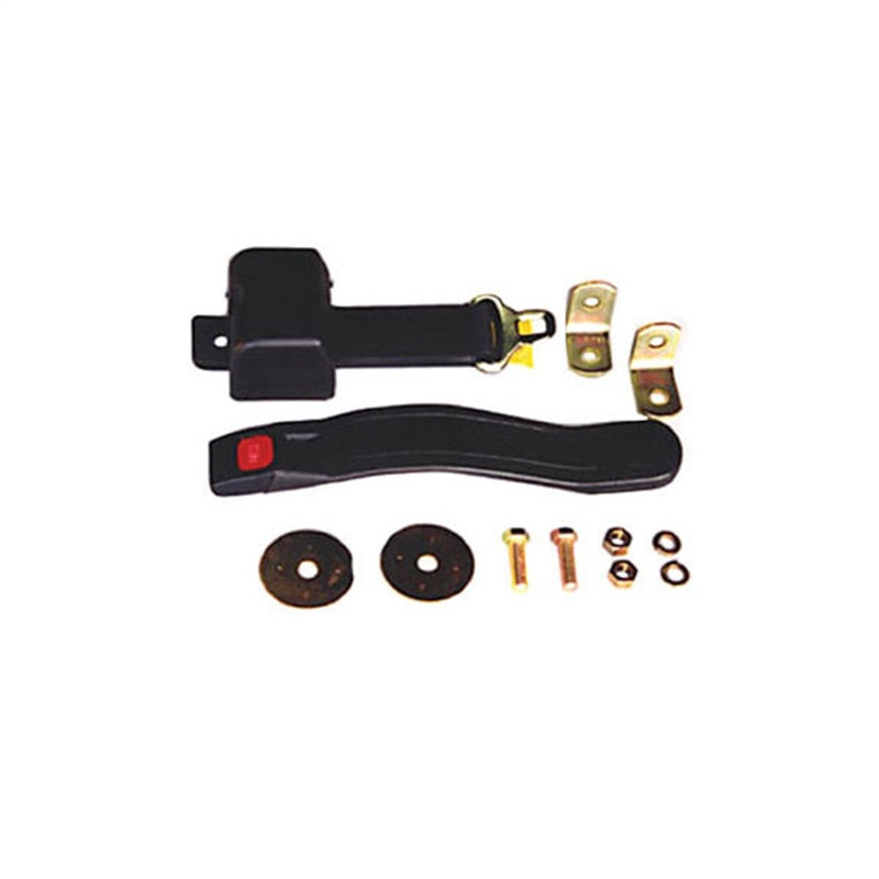 Omix Lap Seat Belt Black 76-95 Jeep CJ/Wrangler YJ - GTR Auto