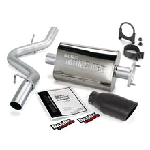 Load image into Gallery viewer, Banks Power 04-06 Jeep 4.0L Wrangler Monster Exhaust System - SS Single Exhaust w/ Black Tip - GTR Auto
