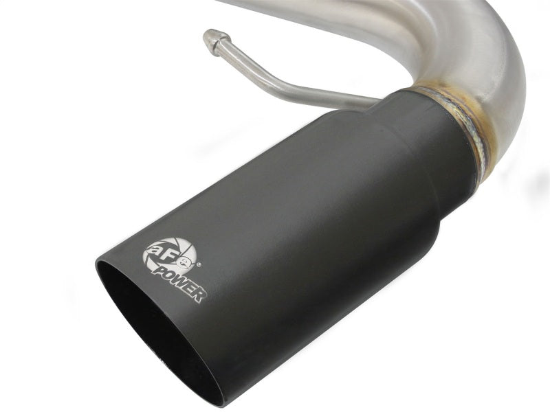 aFe MACHForce XP SS-304 Black Tip 3.0in-2.5in Dia Cat Back Exhaust 11-13 BMW 335i (E90/E92) 3.0L - GTR Auto