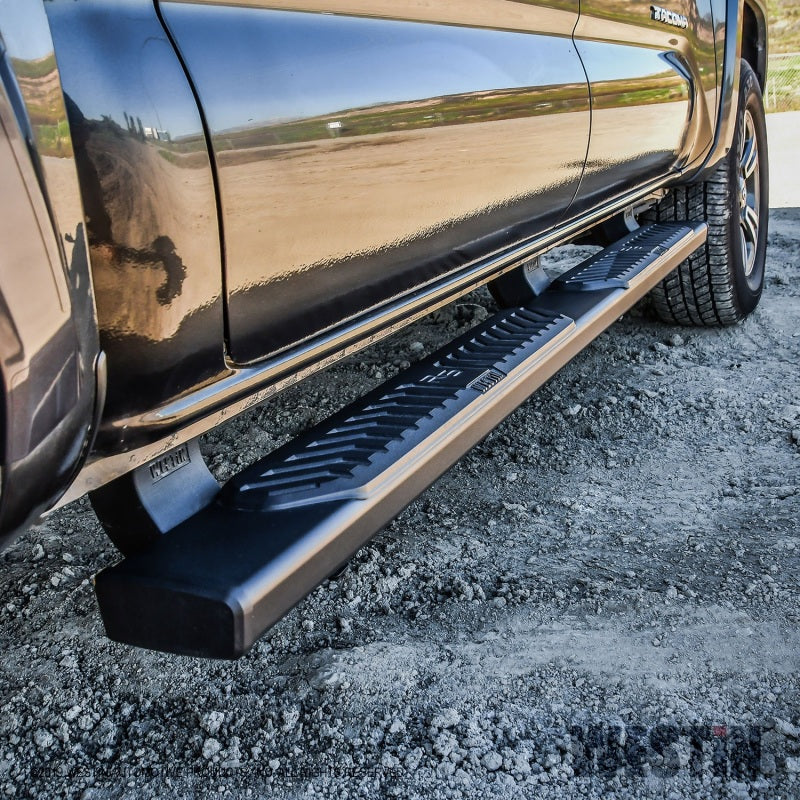 Westin 2005-2018 Toyota Tacoma Double Cab R5 Nerf Step Bars - Black - GTR Auto