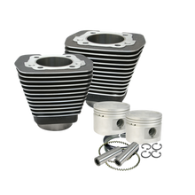 Load image into Gallery viewer, S&amp;S Cycle 84-99 BT w/ Stock Cylinder Heads 3-1/2in Bore Cylinder &amp; Piston Kit - Wrinkle Black