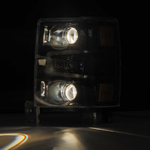 Load image into Gallery viewer, AlphaRex 14-15 Chevy 1500 PRO-Series Projector Headlights, Alpha-Black w/ Sequential Signal &amp;  DRL - GTR Auto