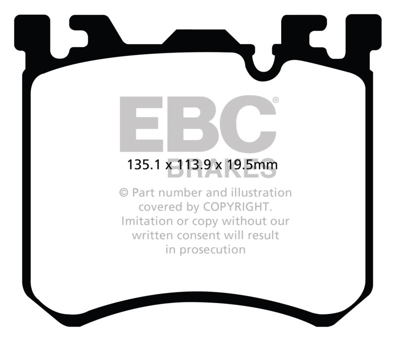 EBC 10-13 BMW X5M 4.4 Twin Turbo Redstuff Front Brake Pads - GTR Auto