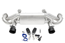 Load image into Gallery viewer, SOUL 2020+ Porsche 718 GT4 / Spyder / GTS 4.0L Valved Exhaust - Ceramic Black Strght Cut Tips - VC
