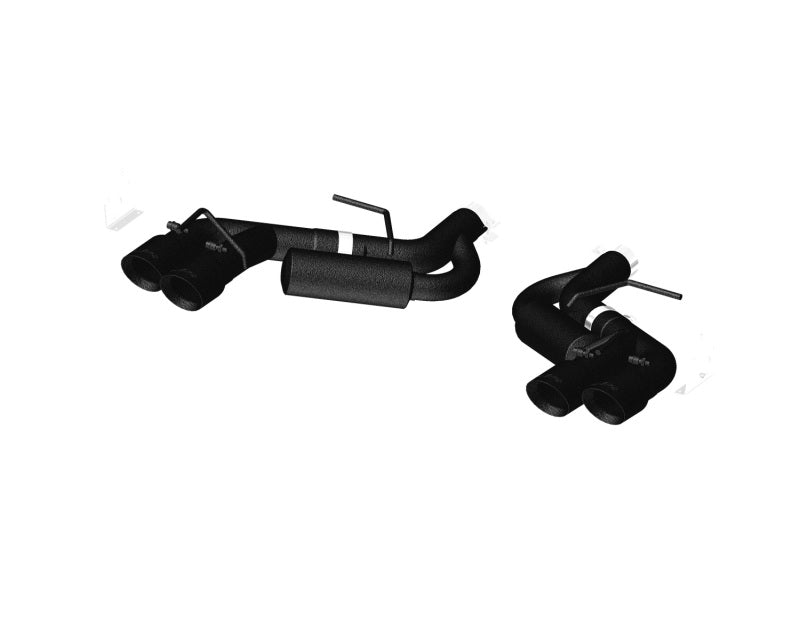 MBRP 16-19 Chevy Camaro V8 6.2L 6spd 3in Black Race Dual Axle Back w/ 4.5in Quad Dual Wall Tips - GTR Auto