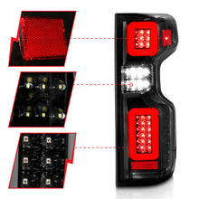 Load image into Gallery viewer, ANZO 19-21 Chevy Silverado Full LED Taillights Black Housing Clear Lens G2 (w/C light Bars)