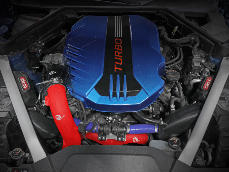 AFE 2018-2020 Kia Stinger 19-22 G70 BladeRunner 3in Aluminum Hot Charge Pipe Red - GTR Auto