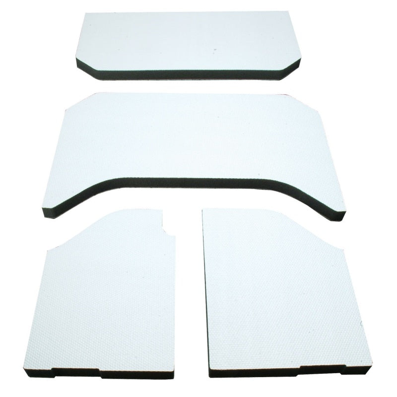 DEI 07-10 Jeep Wrangler JK 4-Door Boom Mat Headliner - 4 Piece - White - GTR Auto