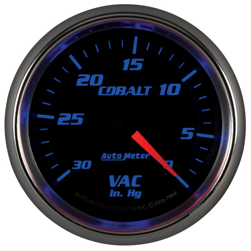 Autometer Cobalt 2-5/8in. / 0-30 IN HG / Mechanical Vacuum Gauge 7984