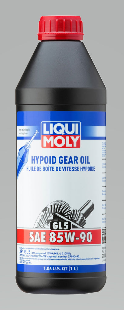 LIQUI MOLY 1L Hypoid Gear Oil (GL5) SAE 85W90 - GTR Auto