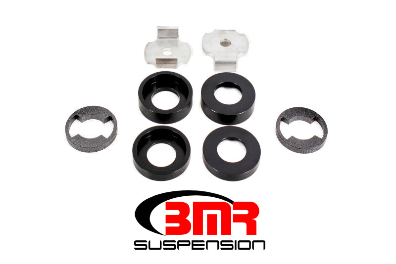 BMR 15-17 S550 Mustang Cradle Bushing Lockout Kit Level 1 - Black - GTR Auto