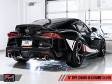 Load image into Gallery viewer, AWE Tuning 2020 Toyota Supra A90 Non-Resonated Touring Edition Exhaust - 5in Chrome Silver Tips