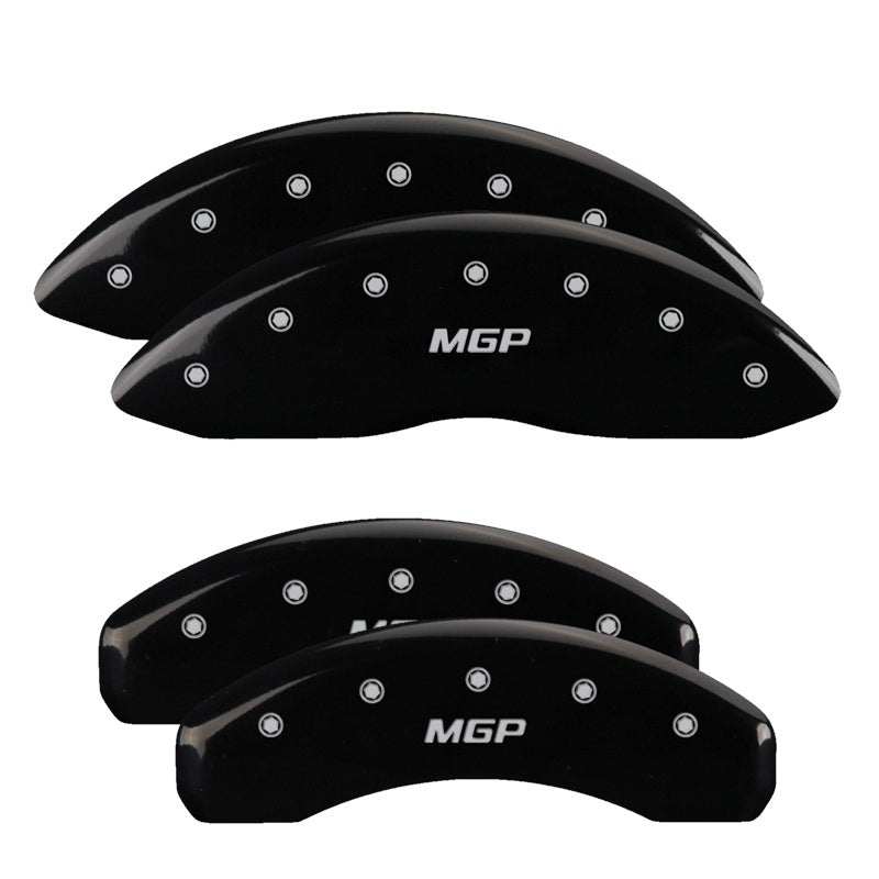 MGP 4 Caliper Covers Engraved Front & Rear C7/Corvette Black finish silver ch - GTR Auto