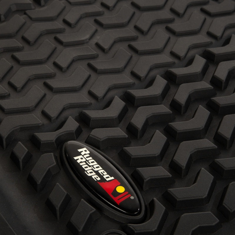 Rugged Ridge Floor Liner Front/Rear Black 2018-2020 Jeep Wrangler JL 4 Dr 12987.05