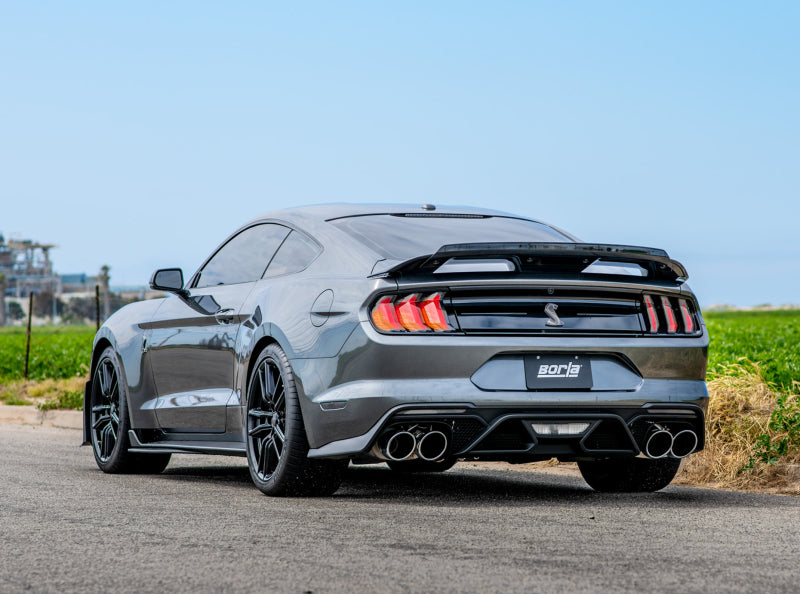 Borla 2020 Ford GT500 5.2L AT 3in ATAK CatBack Exhaust w/ Chrome Tips - GTR Auto