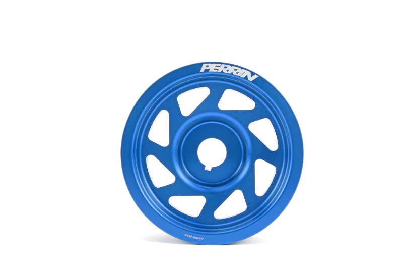 PERRIN 93-14 Subaru Impreza (Incl. 02-14 WRX) / 04-21 STI Lightened Crank Pulley - Blue - GTR Auto