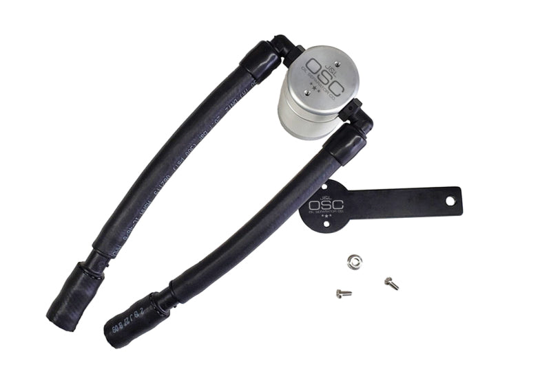 J&L 13-19 Ford Fusion 1.5L EcoBoost Oil Separator 3.0 Passenger Side - Clear Anodized - GTR Auto