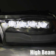 Load image into Gallery viewer, AlphaRex 09-18 Dodge Ram 1500HD NOVA LED Projector Headlights Plank Style Design Alpha Black w/DRL - GTR Auto