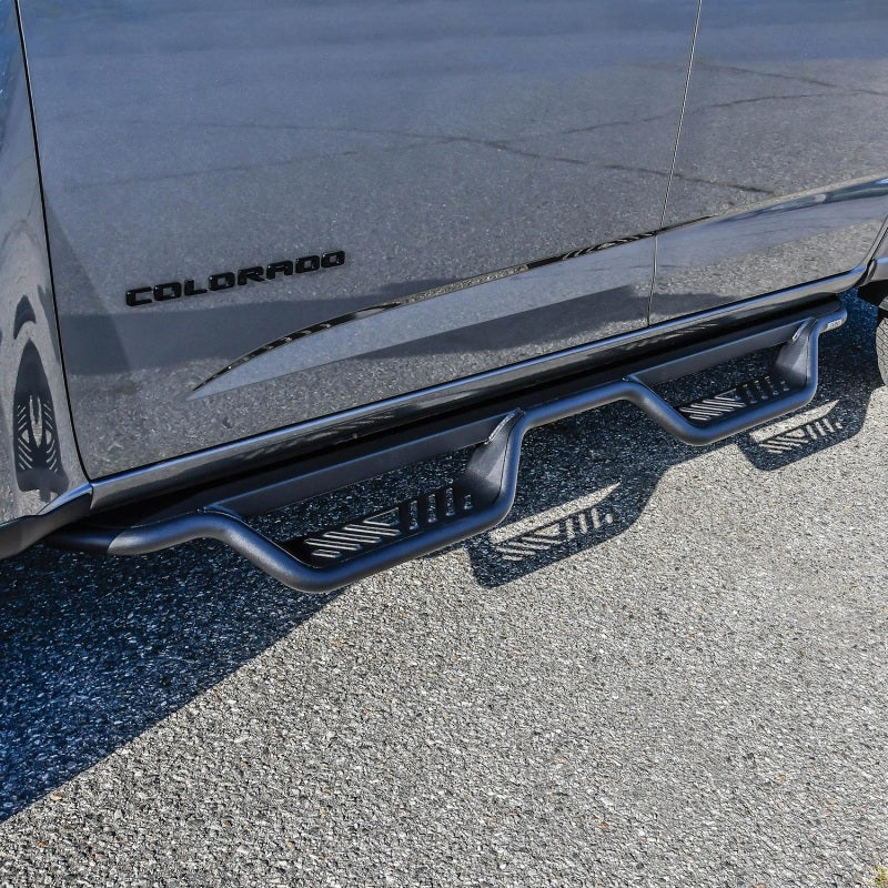 Westin 15-22 Chevrolet Colorado / GMC Canyon Crew Cab Outlaw Nerf Step Bars - Textured Black - GTR Auto