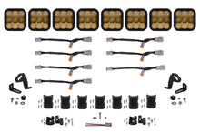 Load image into Gallery viewer, Diode Dynamics SS5 Pro Universal CrossLink 8-Pod Lightbar - Yellow Combo - GTR Auto