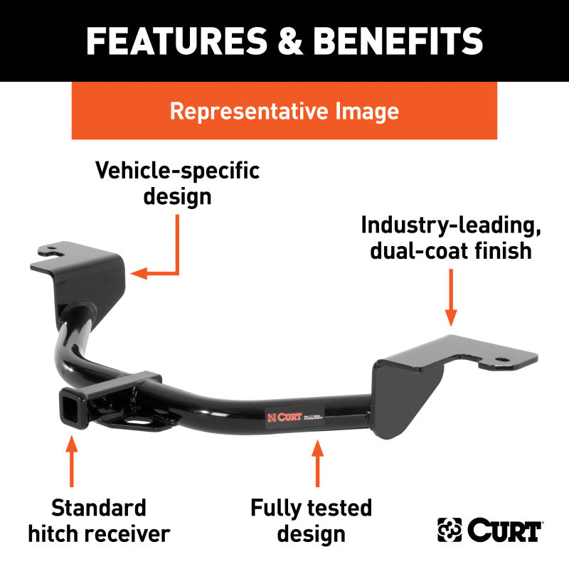 Curt 99-03 Chrysler 300M Except Special Class 2 Trailer Hitch w/1-1/4in Receiver BOXED