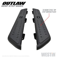 Load image into Gallery viewer, Westin 14-18 Chevrolet/GMC Silv/Seirra 1500 Double Cab Outlaw Nerf Step Bars - Textured Black - GTR Auto
