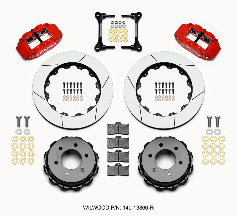 Wilwood Narrow Superlite 4R RearTruck Kit 14.25in Red 2012-Up Ford F150 (6 lug) - GTR Auto