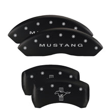 Load image into Gallery viewer, MGP 4 Caliper Covers Engraved Front &amp; Rear MGP Black finish silver ch - GTR Auto