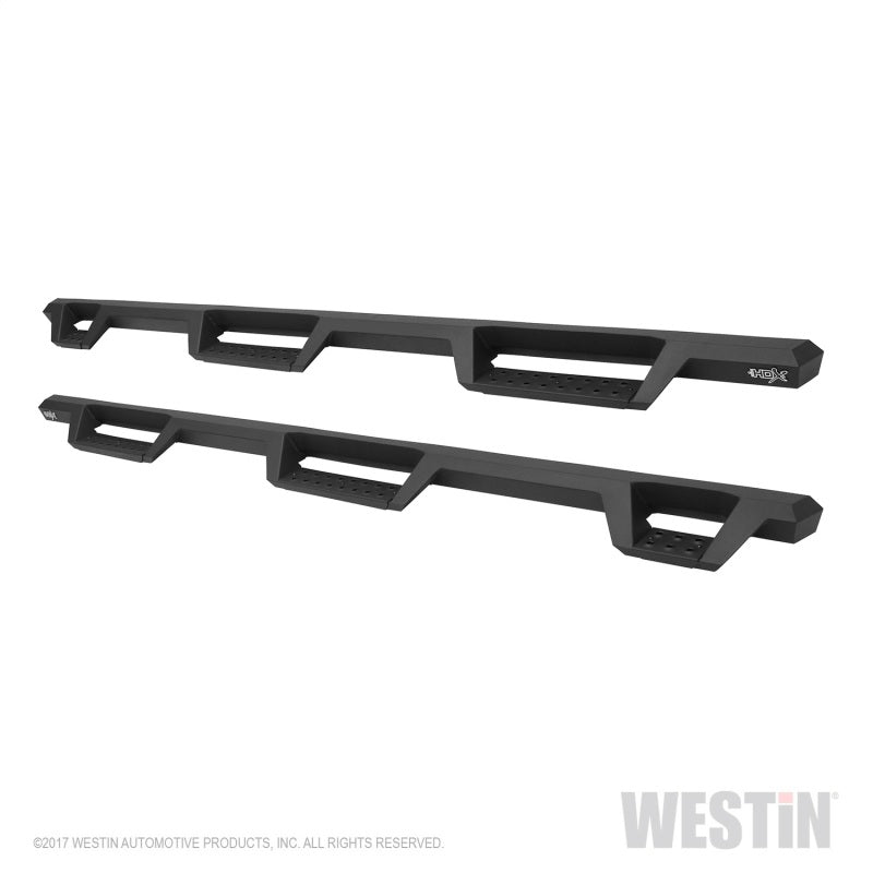 Westin 17-22 Ford F-250/350 Crew Cab 6.75ft Bed HDX Drop W2W Nerf Step Bars - Tex. Blk - GTR Auto