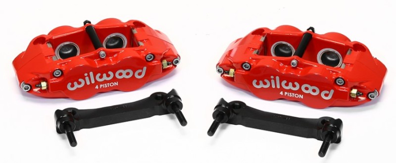 Wilwood Narrow Superlite 4R Rear Caliper & Bracket Kit - Red 97-13 C5/C6 Corvette w/ OEM Rotors - GTR Auto
