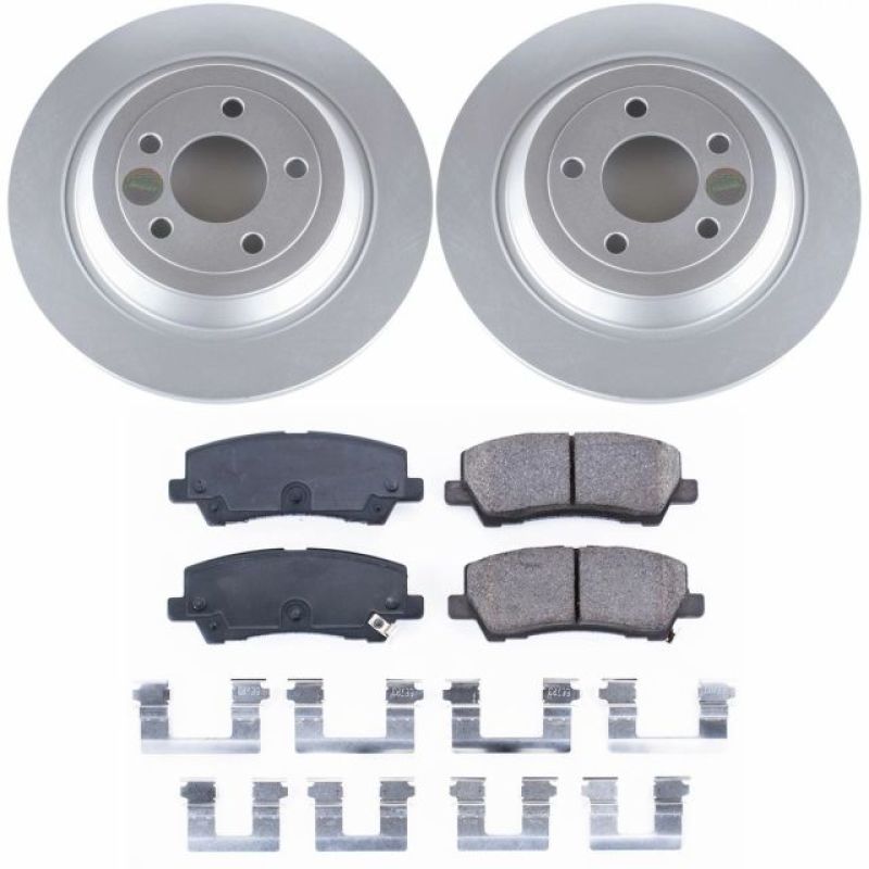Power Stop 15-19 Ford Mustang Rear Z17 Evolution Geomet Coated Brake Kit CRK6813