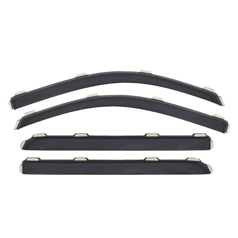 AVS 16-18 Chevy Cruze Ventvisor In-Channel Front & Rear Window Deflectors 4pc - Smoke - GTR Auto