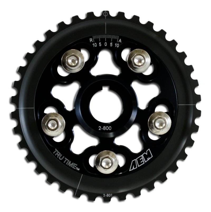 AEM 88-95 Honda Civic/ 93-95 Del Sol S & Si Black Tru-Time Cam Gear - GTR Auto