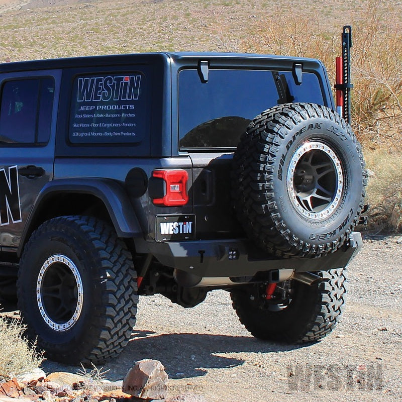 Westin 18-19 Jeep Wrangler JL WJ2 Rear Bumper - Textured Black - GTR Auto