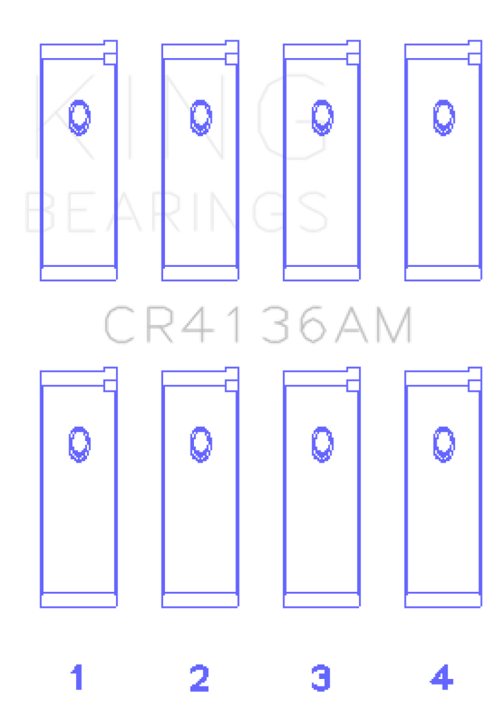 King Engine Bearings 91-02 Nissan SR20DE L4 DOHC 16 Valves (Size STD) Rod Bearing Set