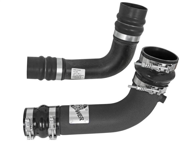 aFe BladeRunner 2.75in Hot 3.5in Cold Side Intercooler Tubes w/ Coupling Clamp Kit 10-12 Dodge 6.7L - GTR Auto
