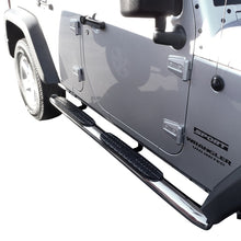 Load image into Gallery viewer, Westin 2007-2017 Jeep Wrangler Unlimited PRO TRAXX 4 Oval Nerf Step Bars - SS - GTR Auto