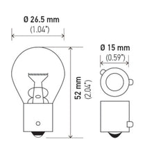 Load image into Gallery viewer, Hella Bulb 7507 12V 21W BAU15s S8 AMBER - GTR Auto