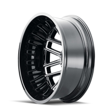 Load image into Gallery viewer, Mayhem 8107D Cogent Dually 20x8.25/8x210 BP/-192mm Offset/154.2mm Hub Black w/ Milled Spokes Wheel - GTR Auto