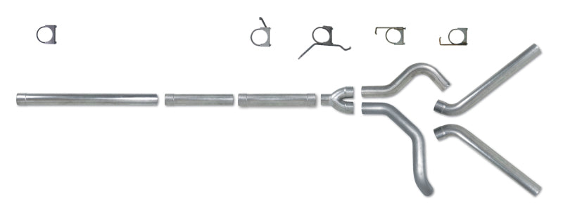 Diamond Eye KIT 4in Catback MFLR RPLCMENT PIPE DUAL SS: 2004.5-2007.5 DODGE CUMMINS 600 - GTR Auto