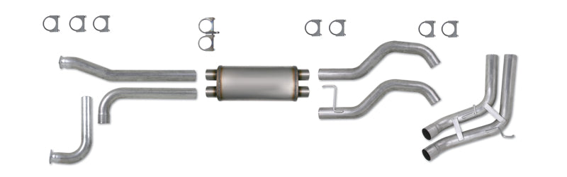 Diamond Eye KIT 3-1/2in Catback SPORT-SIDE DUAL GAS AL: NISSAN TITAN 5.6L 07-10 - GTR Auto