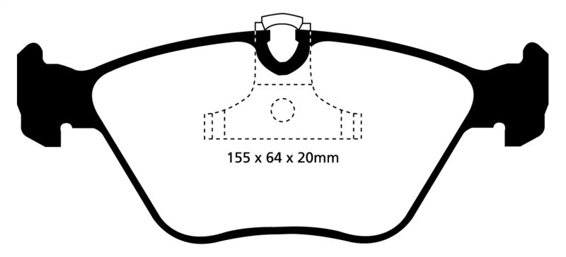 EBC 04-06 BMW X3 2.5 (E83) Yellowstuff Front Brake Pads - GTR Auto