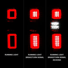 Load image into Gallery viewer, ANZO 19-21 Chevy Silverado Full LED Taillights Chrome Housing Red/Clear Lens G2 (w/C light Bars)