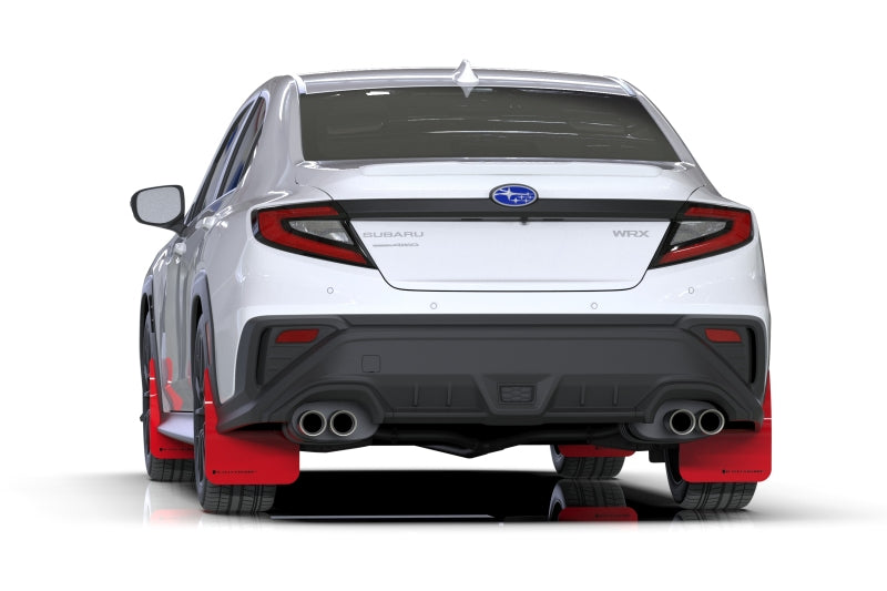 Rally Armor 22-26 Subaru WRX Red UR Mud Flap w/Black Logo MF92-UR-RD/BLK