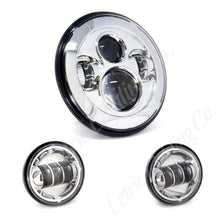 Load image into Gallery viewer, Letric Lighting 7in LED Headlight W/Passing Lamps Chrome