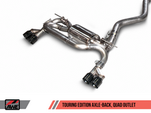 Load image into Gallery viewer, AWE Tuning BMW F3X N20/N26 328i/428i Touring Edition Exhaust Quad Outlet - 80mm Diamond Black Tips - GTR Auto