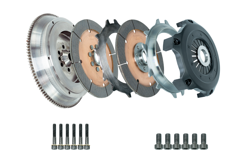 DKM Clutch 99-03 Audi A3 S3 Quattro MS Organic Twin Disc Clutch Kit w/Flywheel (660 ft/lbs Torque) - GTR Auto