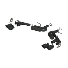 Load image into Gallery viewer, MBRP 16-19 Chevrolet Camaro V6 2.5in BLK NPP Dual Axle Back Exhaust w/ 4in Quad Dual Wall Tips - GTR Auto