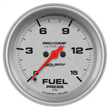 Load image into Gallery viewer, Autometer Ultra-Lite 2-5/8in 15psi Fuel Pressure Gauge - Digital Stepper Motor - GTR Auto